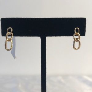 10k Gold Chain Drop Earrings
